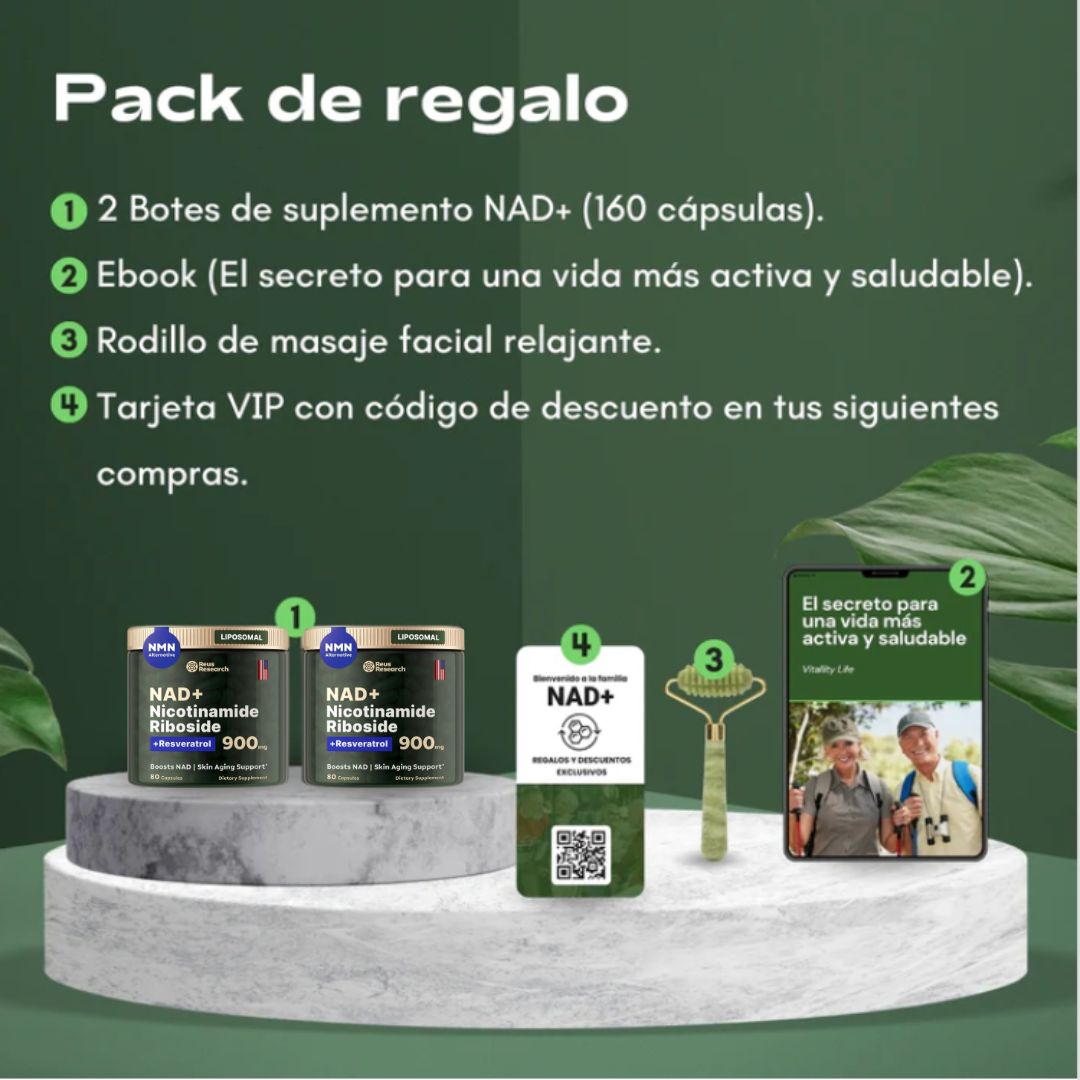 Restaura tu energía, rejuvenece tus células y potencia tu mente con NAD+, vive más y mejor