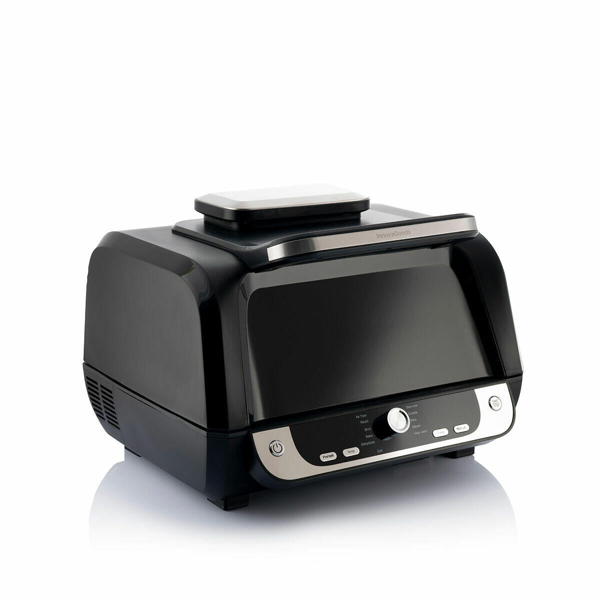 Freidora de Aire con Grill, InnovaGoods Fryinn 12-in-1 6000 Negro Acero 3400W 6L