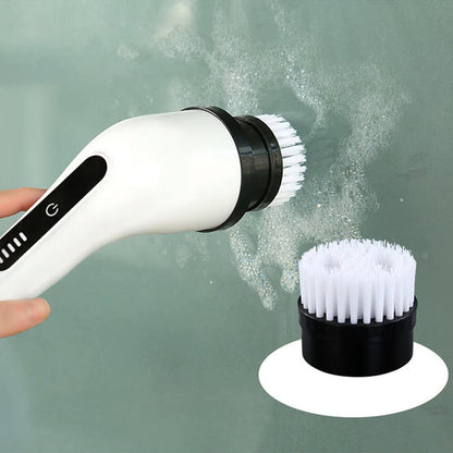 Cepillo de Limpieza Recargable con Mango Extensible y 9 Accesorios